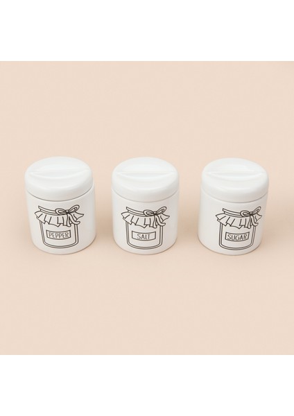 25028 Almira 3'lü Baharatlık - Beyaz fiyatları