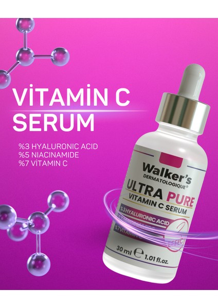 Ultra Pure Cilt Serumu ( Vitamin C, Hyaluronic Acid, Niasinamid ) Leke Karşıtı modelleri