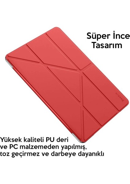 Baseus Y-Type Akıllı Deri Kılıf Ipad 7 Nesil 10.2inch Tablet KILIF-(5775) - BLS5629-6623