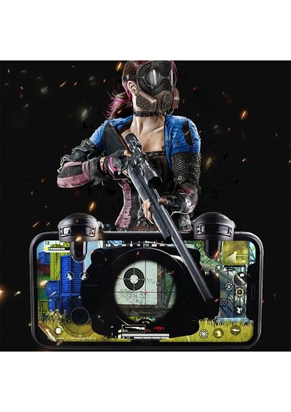 Ally L1R1 Gamepad Oyun Ateşleyici Tetik- Level 3 Helmet Pubg GADGET-(5775) - BLS9475-5102