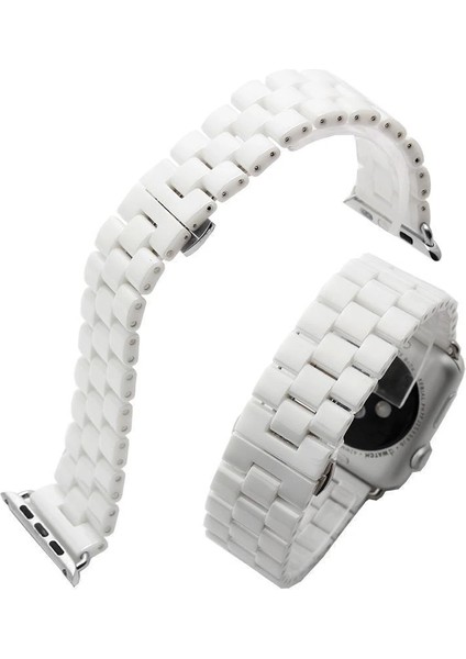 Ally Apple Watch 7-8 45MM 6-5-4 44MM Seramik Kayış Kordon 3 Bakla 3-2-1 42MM-(5775 - BLS3755-7203 modelleri