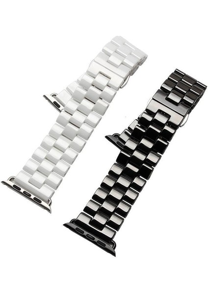 Ally Apple Watch 7-8 45MM 6-5-4 44MM Seramik Kayış Kordon 3 Bakla 3-2-1 42MM-(5775 - BLS3755-7203 fırsatları