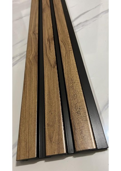 Atc 12X145 cm Açık Meşe Pvc Duvar Lambiri Ofis Salon Tv Arkası Dekoratif Lmabiri Panel