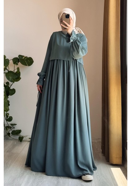 Manolya Elbise- Mint Yeşil