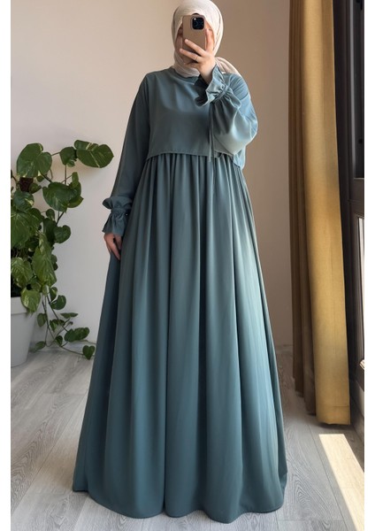Manolya Elbise- Mint Yeşil