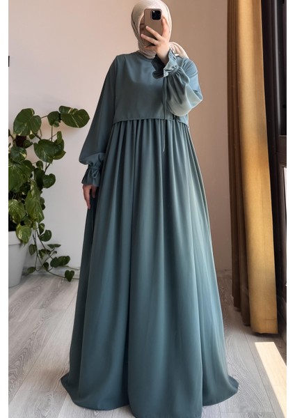 Manolya Elbise- Mint Yeşil