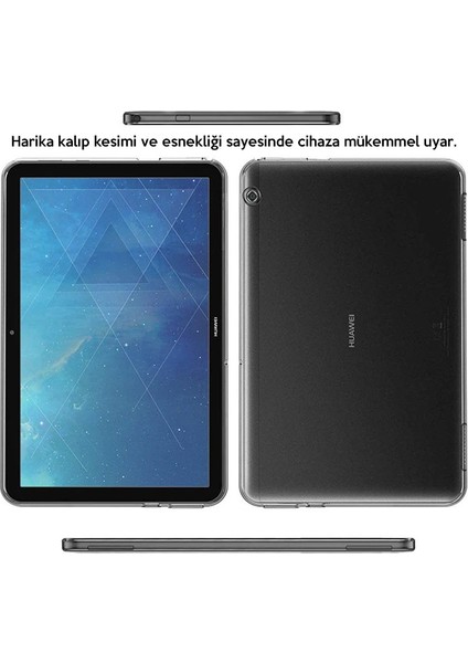 Huawei Mediapad T510.1 Şeffaf Tpu Soft Silikon KILIF-(5775) - BLS8609-3531