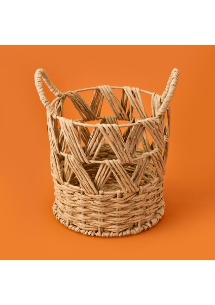 Granny Summer Çok Amaçlı Dekoratif Sepet - Bej - 25X25 cm