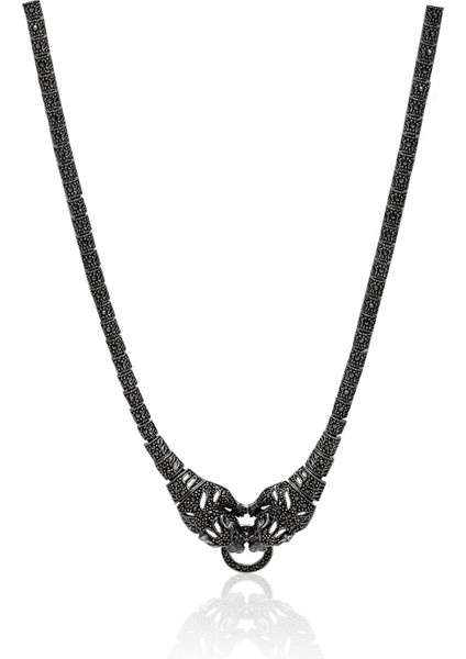 Kaplan Tasarım Markazit Taşlı Gümüş Kadın Gerdanlık 201024254