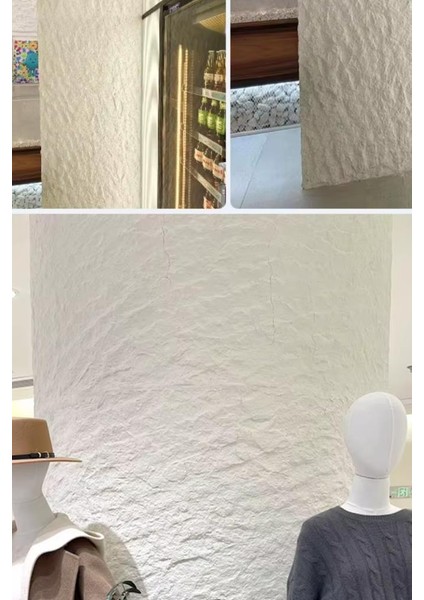 Felix Stone 60CMX120CM Esnek Taş Beton Panel Suya Ateşe Neme Dayanıklı Bahçe Ev Ofis Karavan Kaplama