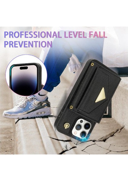 IPhone 14 Pro Max Akordeon Kart Cüzdan Kılıf Manyetik Kart ile Uyumlu (Yurt Dışından) indirimleri