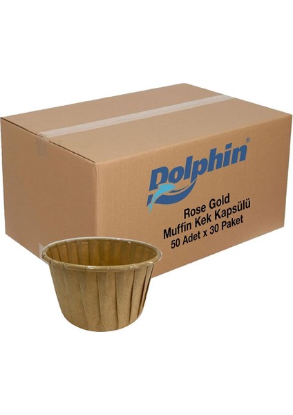 Dolphin Muffin-Kek Kapsülü Kraft 50 Adet x 30 Paket-Koli