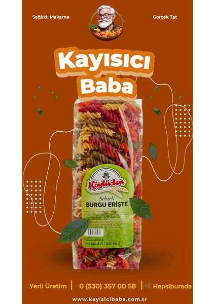 Sebzeli Burgu Erişte 350 gr fiyatları