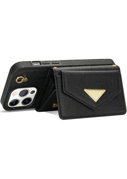 IPhone 13 Pro Akordeon Kart Cüzdan Kılıf Crossbody Kayışı ile Uyumlu (Yurt Dışından) fırsatları