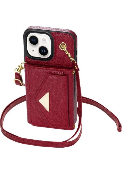IPhone 13 Akordeon Kart Cüzdan Kılıf Crossbody Kayış Pu ile Uyumlu (Yurt Dışından) modelleri