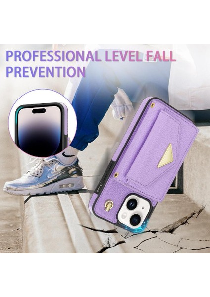 IPhone 13 Akordeon Kart Cüzdan Kılıf Crossbody Kayış Pu ile Uyumlu (Yurt Dışından) fiyatları