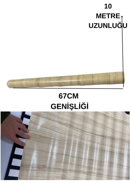 67CM x 10 Metre 1 Adet Yapışkanlı Rulo Bej Traverten Desenli Mutfak Duvar Kaplama Folyosu Kağıdı fiyatları