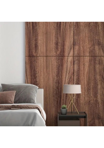 45CM x 10 Metre 1 Adet Rulo Yapışkanlı Koyu Ahşap Görünümlü Mutfak Duvar Kaplama Folyosu Kağıdı indirimleri