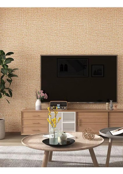 50CMX280CM 1 Adet Ceviz Kabuğu Folyolu Yapışkanlı Yalıtımlı Boyanabilir Duvar Paneli Kağıdı RDA21