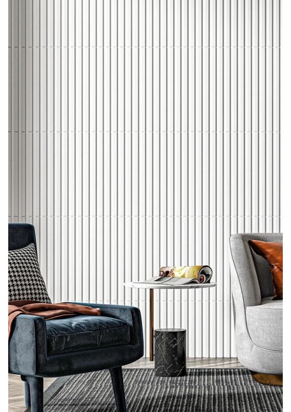 1m² (50cmx50cm 4 Adet) Beyaz 3D ABS PVC Malzeme Dayanıklı Duvar Paneli Silinebilir Lambiri Panel fiyatları