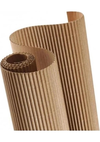 Depo E-Ticaret Inşaat Ürün Paketleme Ambalaj Ürünü 1 Top 120CM x 25 Metre Ondüle Karton 1 Adet