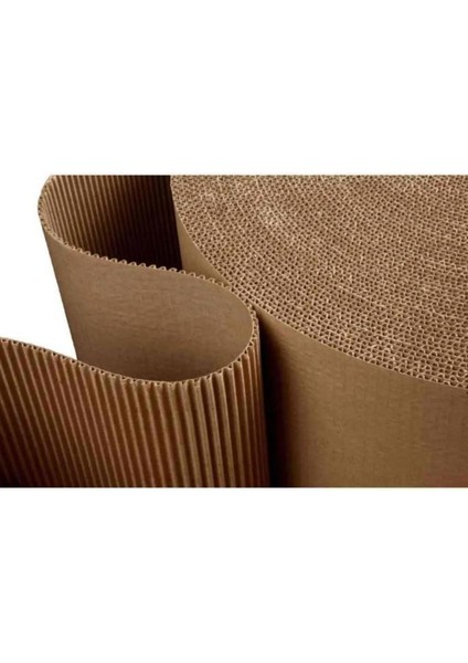 Depo E-Ticaret Inşaat Ürün Paketleme Ambalaj Ürünü 1 Top 120CM x 25 Metre Ondüle Karton 1 Adet