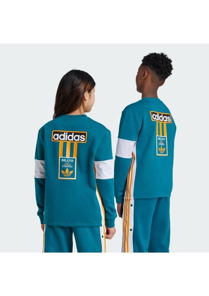 Düz Erkek Çocuk Yeşil Sweatshırt IW6013-CREW fiyatları