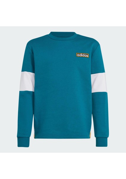 Düz Erkek Çocuk Yeşil Sweatshırt IW6013-CREW indirimleri