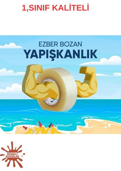 6 Adet Koli Bantı 45 mm x 100 Metre Kaliteli Güçlü Yapışkanlı Koli Bantı Paketleme Kırtasiye Bantı fiyatları