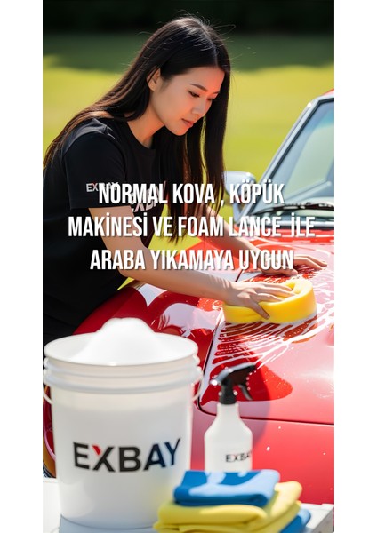 Cilalı Oto Şampuanı 5kg Ph Nötr Araba Yıkama Şampuanı Normal Yıkama Veya Köpük Makineler Için Uyumlu fiyatları