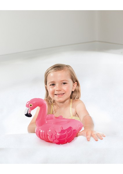 Şişme Su Oyuncağı Flamingo - Çocuk Şişme Su Oyunu - Pofuduk Şişme Su Oyuncağı - Çocuk Deniz Oyuncağı - Banyo Oyuncağı 1 ADET