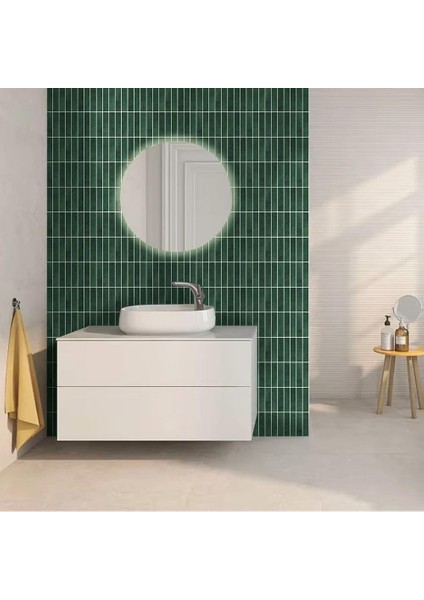 30×30 cm Zümrüt Yeşili Epoksi 1 Adet 3D Yapışkanlı Duvar Kaplama Paneli Mutfak Banyo Salon Ofis