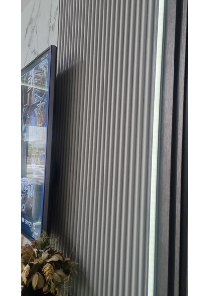 1.5 cm x 240 cm Polimer Lake Beyaz Elit Pvc Çıta Salon Ev Ofis Koridor Duvar Çıtalama modelleri