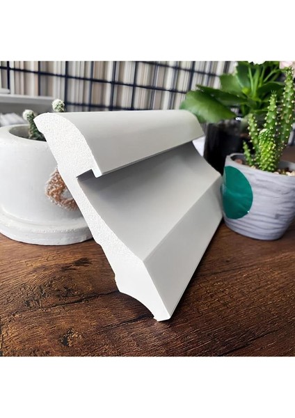 11.5 cm x 120 cm Polimer Lake Beyaz Ledli Süpürgelik Salon Ev Ofis Koridor Çıta Parke Süpürgelik fırsatları