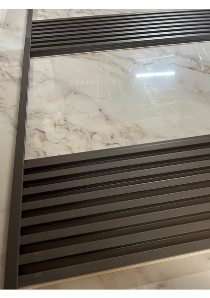100CM Atc Dekoratif Antrasit Gri L Köşe Duvar Çıtası Kapama Çıtası Duvar Lambirisi Paneli L Köşesi fırsatları