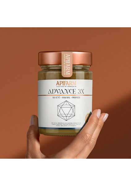 Advance 3x | Arı Sütü + Ham Bal + Propolis Karışımı 415G