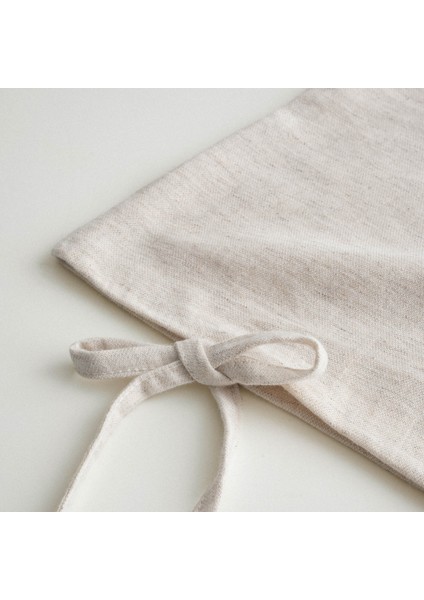 Charla Çift Kişilik Nevresim Takımı %100 Organik Pamuk Kenevir Karışımlı Ekru-Kırmızı 200X220 cm