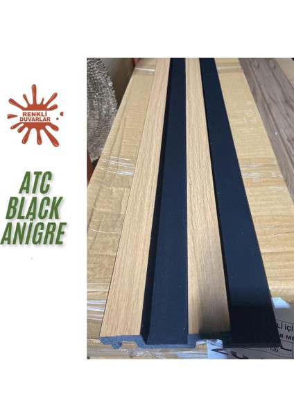 Atc Black Anigre Model Ev Ofis Konut Dekoratif Pvc Kaplama Lambiri Duvar Paneli 11CM X145CM 1 Adet fırsatları