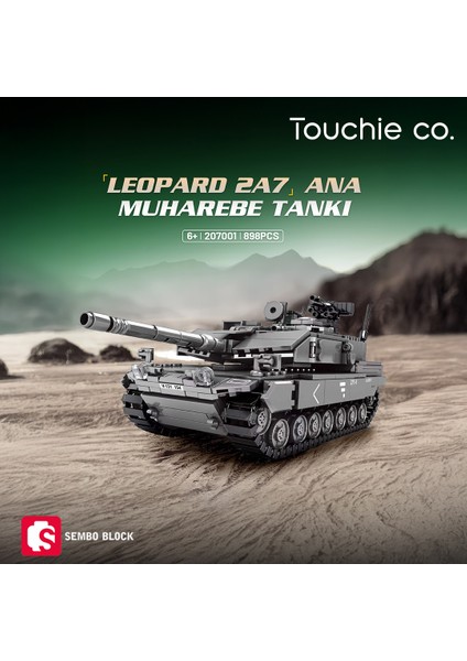 Leopard 2A7+ Ana Muharebe Tankı 898 Parça Yapı Blokları