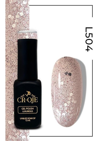 Kalıcı Oje L504- Simli Pembe (12 ML.) modelleri
