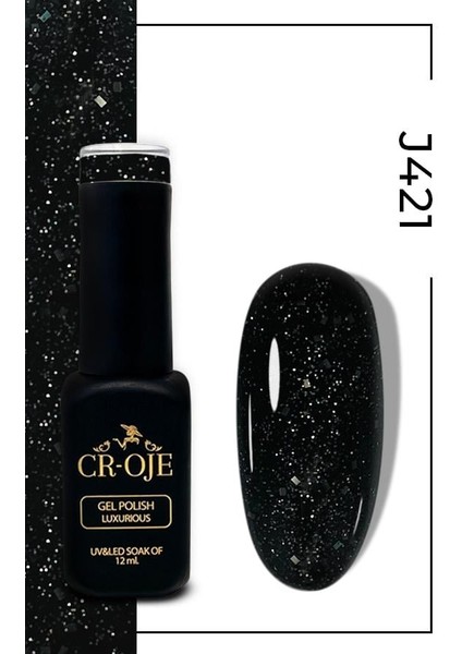 Kalıcı Oje J421- Siyah Simli (12 ML.) modelleri