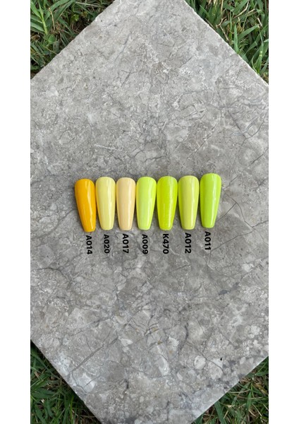 Kalıcı Oje A011 - Yeşilimsi Sarı (12 ML.)