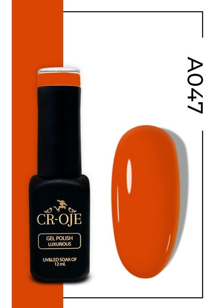 Kalıcı Oje A047 - Koyu Turuncu (12 ML)