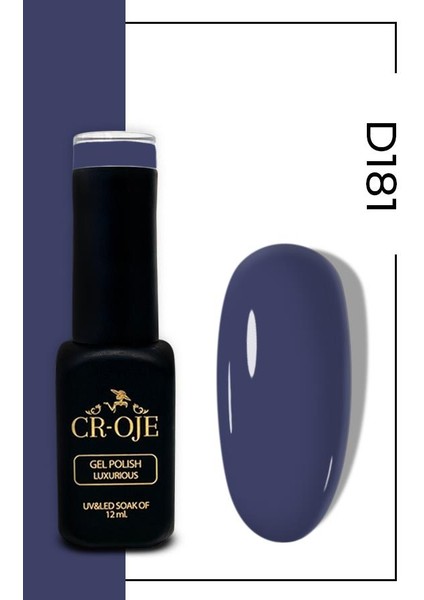 Kalıcı Oje D181- Grimsi Mavi (12 Ml)