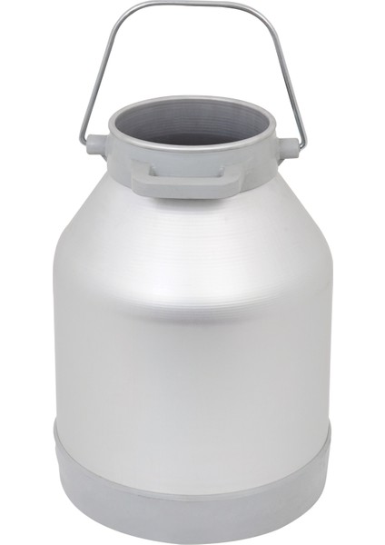 Süt Sağma Makinesi Alüminyum Süt Güğümü (20 Litre İki Kulp-Tek Saplı Dar Ağız) (Kapak Hariç)
