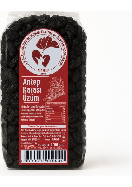 Antep Karası Kuru Üzüm 1 kg