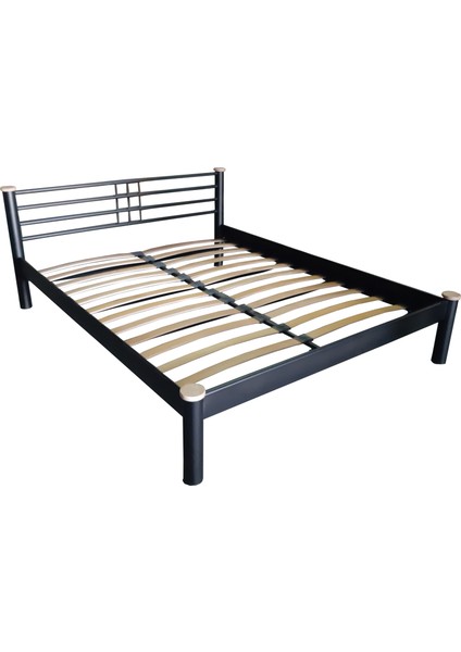 Kappis-S Çift Kişilik Ferforje Metal Karyola-Siyah indirimleri