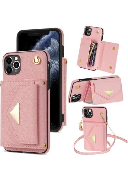 IPhone 11 Pro Max Akordeon Kart Cüzdan Kılıf Manyetik Pu ile Uyumlu (Yurt Dışından)