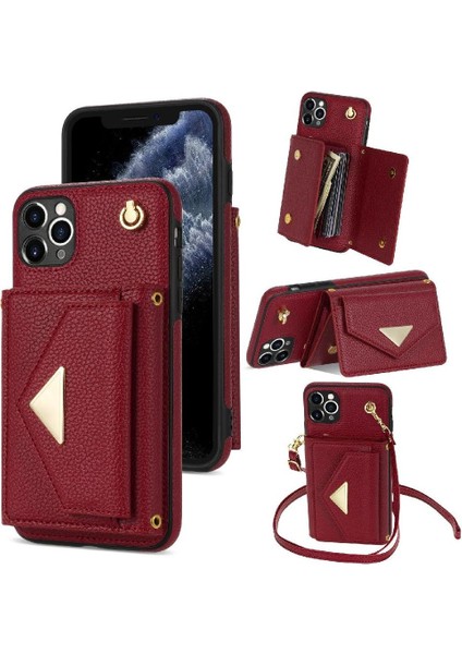 IPhone 11 Pro Max Akordeon Kart Cüzdan Kılıf Manyetik Pu ile Uyumlu (Yurt Dışından) fiyatları