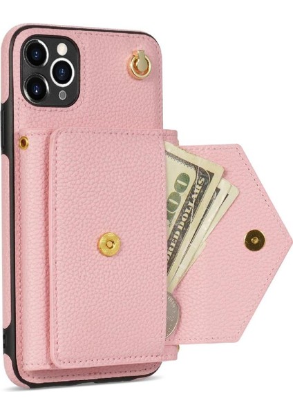 IPhone 11 Pro Akordeon Kart Cüzdan Kılıf Crossbody Kayışı ile Uyumlu (Yurt Dışından) fiyatları